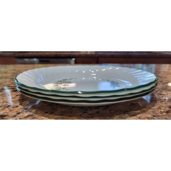Corelle Callaway Ivy White with Green Ivy (Qty 3) Bread Plates 7 1/4" - Picture 6 of 15